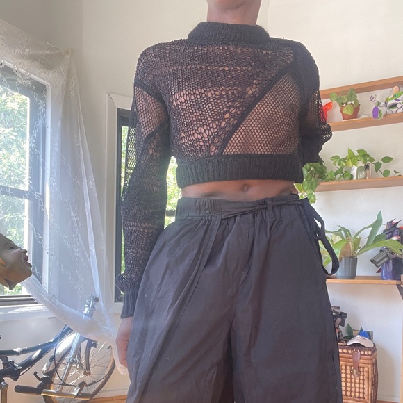 Helmut lang cropped  web sweater - Picture 11 of 12